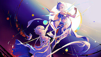 Aether Lumine Genshin Impact HD wallpaper