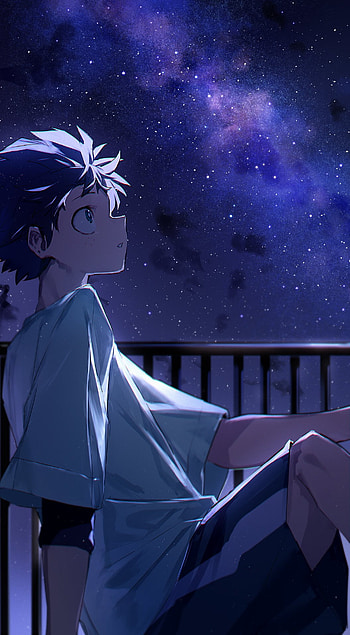 Midorya, sky, art HD phone wallpaper