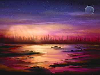 Sunset Drawing Painting, sunset, painting, artist, artwork, digital-art, deviantart HD wallpaper