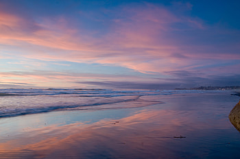 Nature, Sky, Beach, Shore, Bank, Ocean, California HD wallpaper