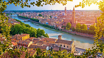 Verona Travels, Verona city view, Adige River, Windows 10 spotlight HD wallpaper