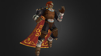 Ocarina of Time Ganondorf, Detailed 3D model, Artistic representation HD wallpaper