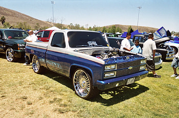 classic chevy pickup, classic, nockturnal, car, hot, bigwheels, wheels, outside, autos, pickup, show, yes, truck, truckjam HD wallpaper