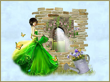 STEPPING INTO SPRING, FICTIONAL, LADY, SUNSHINE, GATEWAY HD wallpaper