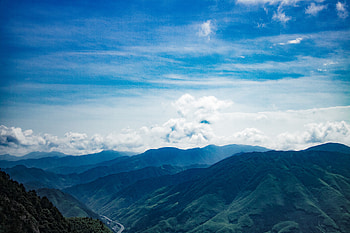 Nature, Sky, Mountains, Clouds, Vertex, Tops HD wallpaper