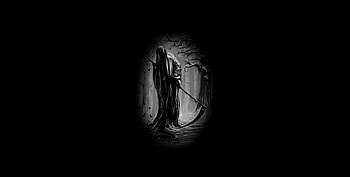 dimming light, gothic, eerie, grim reaper, dark HD wallpaper