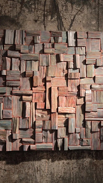 Assemblage, Wooden Background, abstract HD phone wallpaper