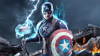 Captain America With Broken Shield, captain-america, superheroes, artist, artwork, digital-art HD wallpaper