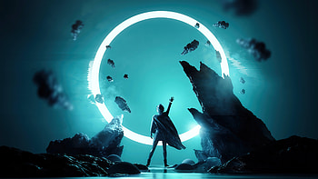 Power In Circle, artist, artwork, digital-art HD wallpaper