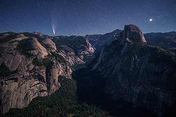 Yosemite Valley Under Moonlight , yosemite, valley, nature, mountains HD wallpaper