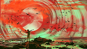 Paperlane, artist, artwork, digital-art, deviantart HD wallpaper