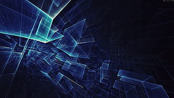 Abstract, geometry, glass, dark HD wallpaper