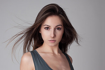 Brown eyes, pretty girl, beautiful HD wallpaper