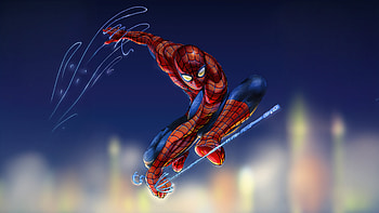 Mythical Fate Spiderman, spiderman, superheroes, artwork, artist, pixiv HD wallpaper