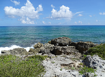 Nature, Sky, Sea, Rocks, Horizon, Surf HD wallpaper