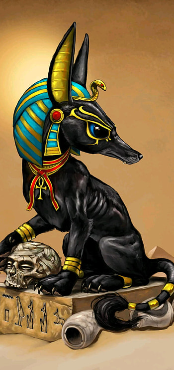 Panteon Egipcio 06, art, egipto, perro, egypt, animal, pantheon, dog HD phone wallpaper