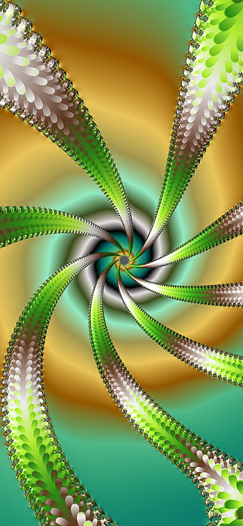 Spring vortex, art, fractal, pattern, spiral, abstract HD phone wallpaper