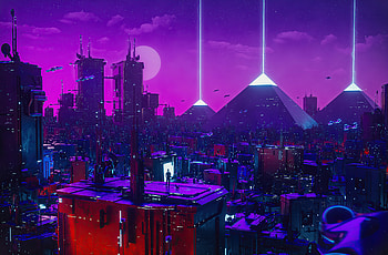 Cyber City Neon Lights , neon, cyberpunk, alone, artist, artwork, digital-art, deviantart HD wallpaper