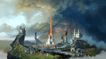 Against the Storm - City with Buildings, Against the Storm, town HD wallpaper