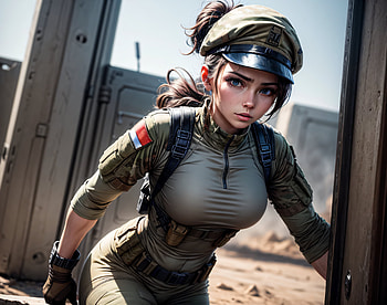 Military Cute Girl, Anime, anime girl, military, cute anime, military anime HD wallpaper