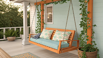 Serene Porch Swing: A Ultra Experience, Porch Swing, swing, porch, home decor HD wallpaper