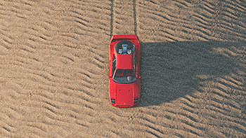 Red, Ferrari, sports car, The Crew 2 HD wallpaper