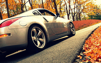 Auto, Autumn, Cars, Road HD wallpaper