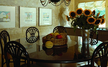 Sunflower, chairs, still life, room, graphy, vase, flowers HD wallpaper