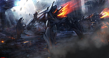 Science Fiction Robot , artist, artwork, digital-art HD wallpaper