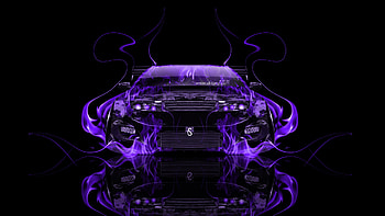 ... Nissan-300ZX-JDM-Tuning-Front-Violet-Fire-Car- HD wallpaper