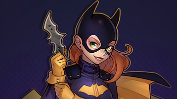 Batgirl With Batarang Minimal , batgirl, superheroes, minimalism, minimalist, artist, artwork, digital-art, deviantart HD wallpaper