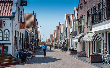 Volendam, Netherlands, street, Volendam, Netherlands, houses HD wallpaper