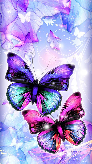 Colorful Butterflies, colorful, artistic, butterfly HD phone wallpaper