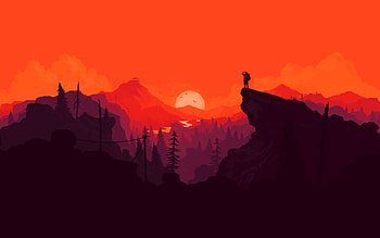 Firewatch Digital Art , firewatch, games, artwork, artist, digital-art HD wallpaper