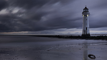 Horizon, , Lighthouse, Building, Sea HD wallpaper