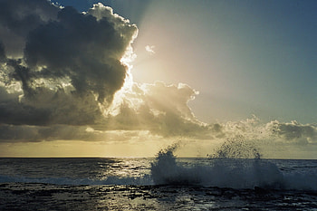 beautiful sunset, sea, sun, sunsets, beach HD wallpaper