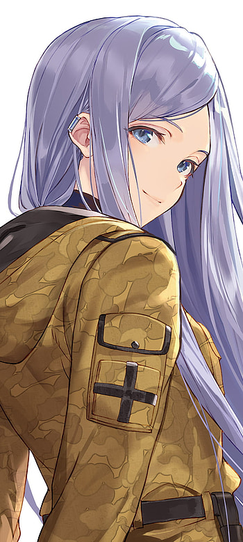 86, eye, hair, Anju Emma, blue, eighty six, militar, girl, anime HD phone wallpaper