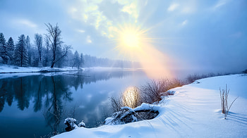 Landscape, Snow HD wallpaper