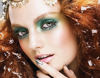 Green eyes, eyes, face, model, green HD wallpaper