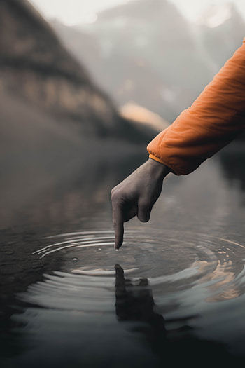 Water, Waves, Hand, Miscellanea, Miscellaneous, Touching, Touch, Finger HD phone wallpaper