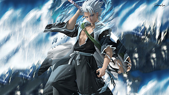 Bleach - Toshiroo Hitsugaya, bleach, muscle, shirtless, sakimichan HD wallpaper