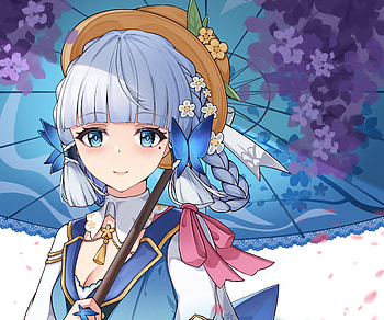 Kamisato Ayaka, Kamisato Ayaka (Genshin Impact), video game, Genshin Impact HD wallpaper