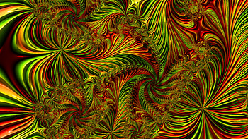 Fractal Art for your - Trippy, red, green, psychedelic, trippy, Abstract, fractal, abstract green HD wallpaper