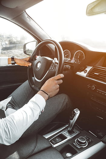 Close-up of a luxury car's interior while driving in Marrakech, Morocco. HD phone wallpaper