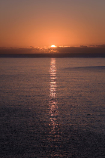 Nature, Water, Sunset, Sun, Horizon, Glare HD phone wallpaper
