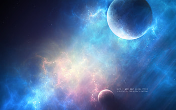 Messier 83 by Catherine Liversidge, blue, planet, deviant art, space, catherine liversidge HD wallpaper