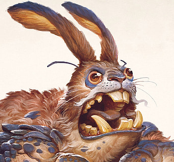 Crabbit (detail), justin gerard, fantasy, creature, crabbit, halloween HD wallpaper