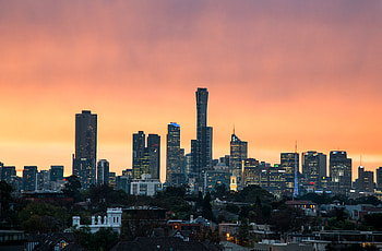 Cities, Sunset, City, Building, Skyscrapers HD wallpaper