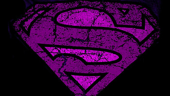 Purple superman logo HD wallpaper