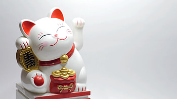 Japanese Lucky Cat, Maneki Neko, Charm of Luck, Cultural Symbol HD wallpaper